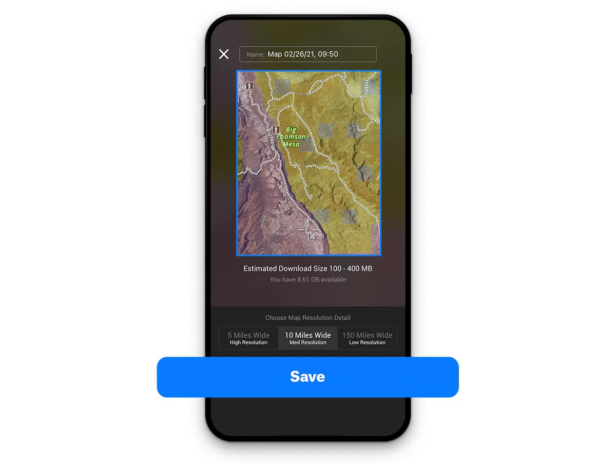 Offline Maps 101 Save Screenshot