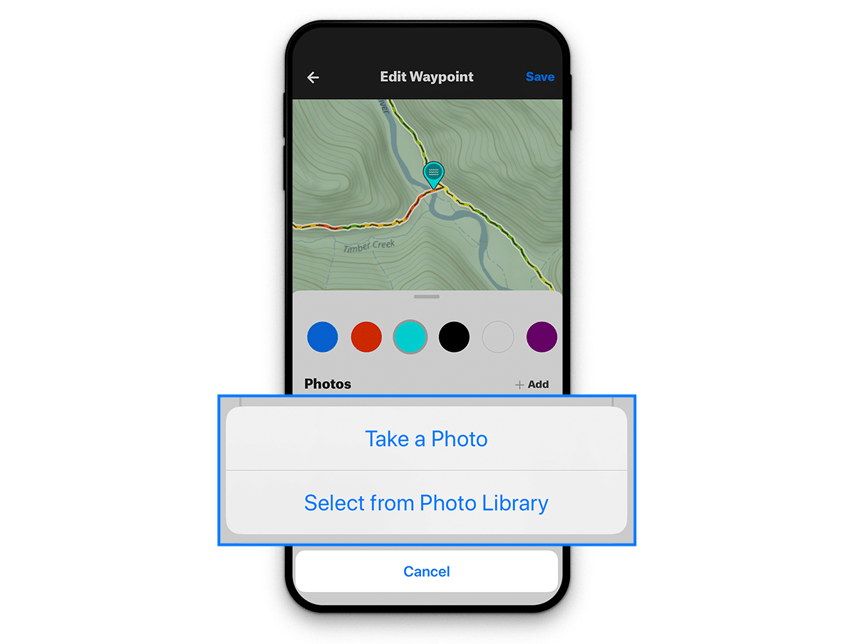 onX Backcountry Blog Waypoints 101 Add Photos