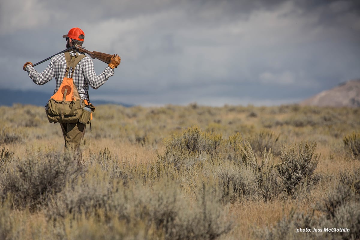 A hunter takes a much-needed break while hunting sage grouse in eastern Montana.