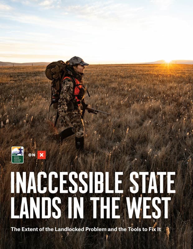 Woman hunting on the cover of Inaccessible Lands in the West report from onX and TRCP.