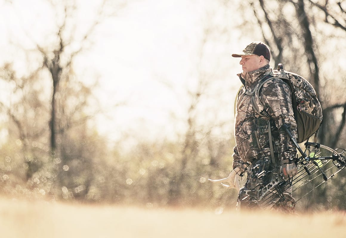 Former pro rodeo cowboy Tim Endsley hunting Arkansas public land for whitetail deer.
