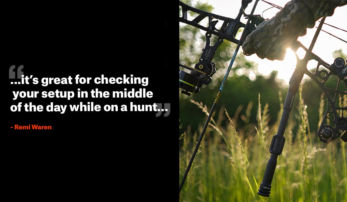 Quote from Remi Warren on bow hunting practice advice.