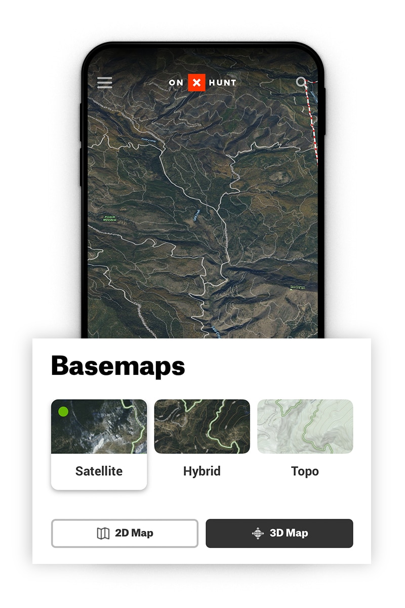 Satellite hunting basemaps
