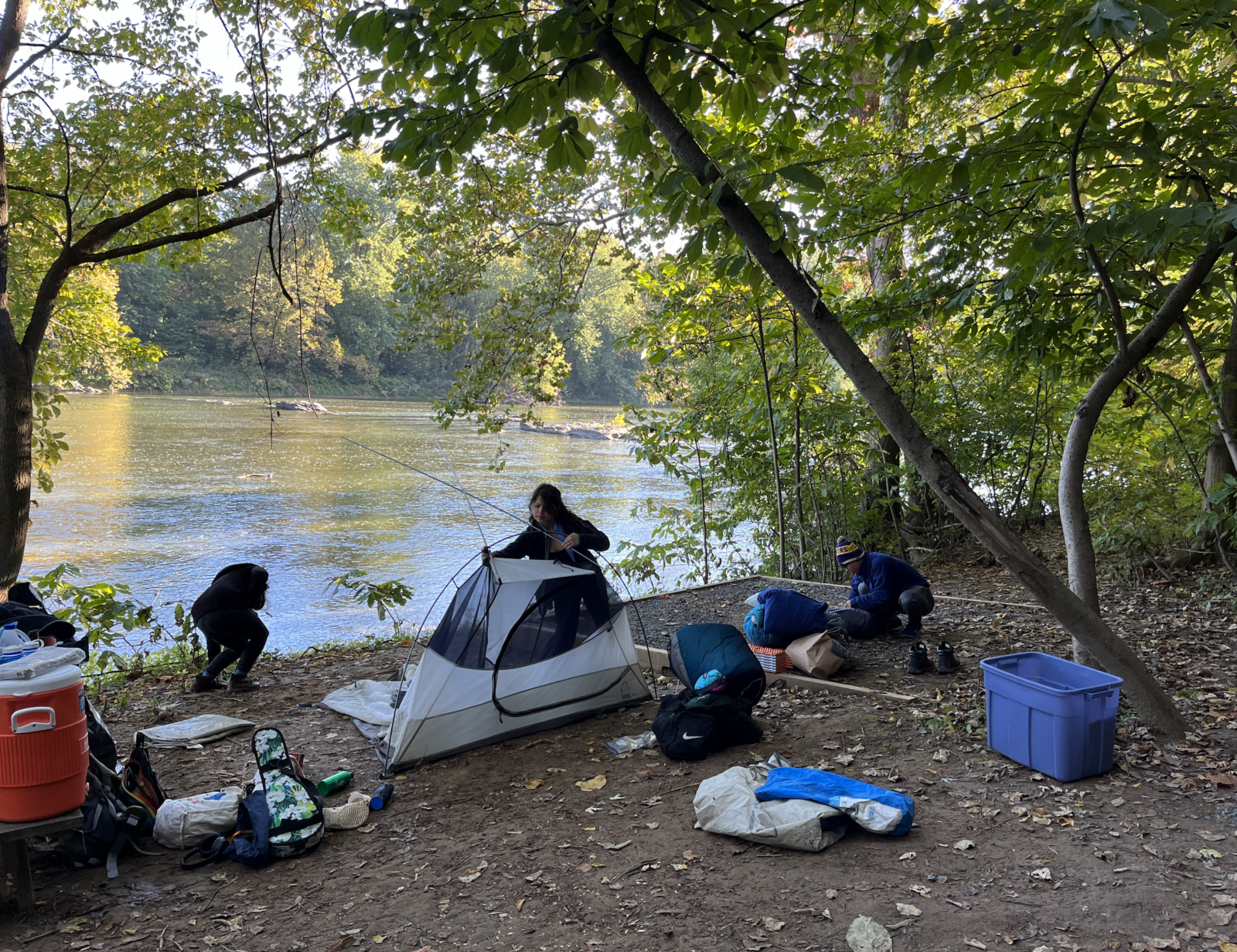 Lake camping with the Student Conservation Association 