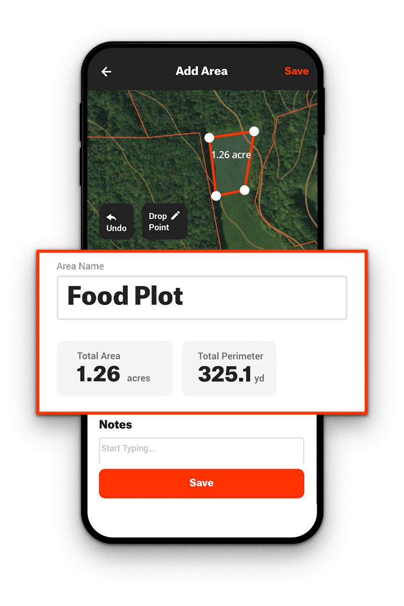 Area Shapes and Food Plots