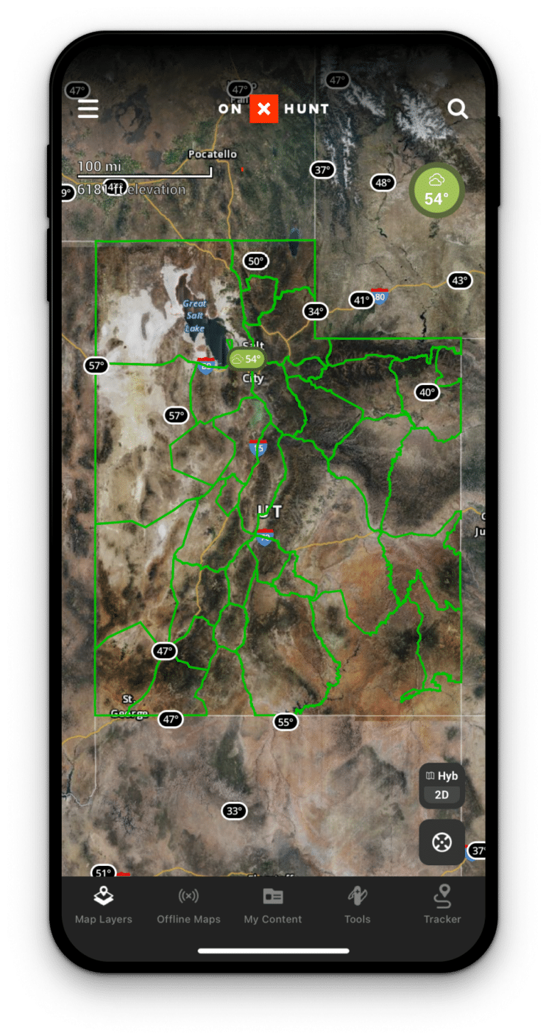 Hunting Area Maps, Wildlife Zones, Game Management Units onX Hunt