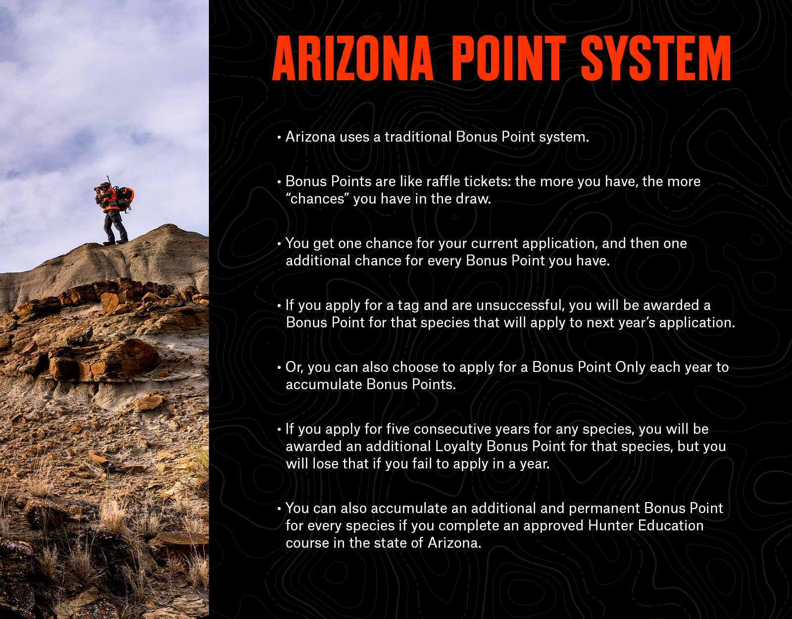 Arizona Point system for hunting 