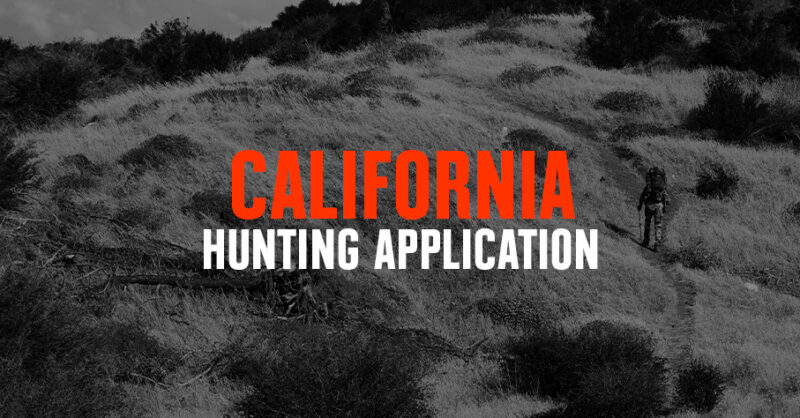 California hunting application