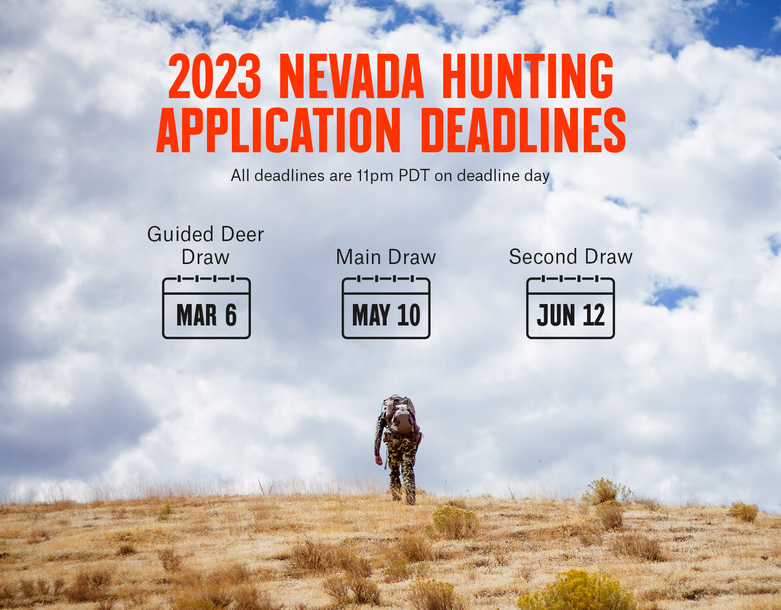Nevada hunting application deadlines