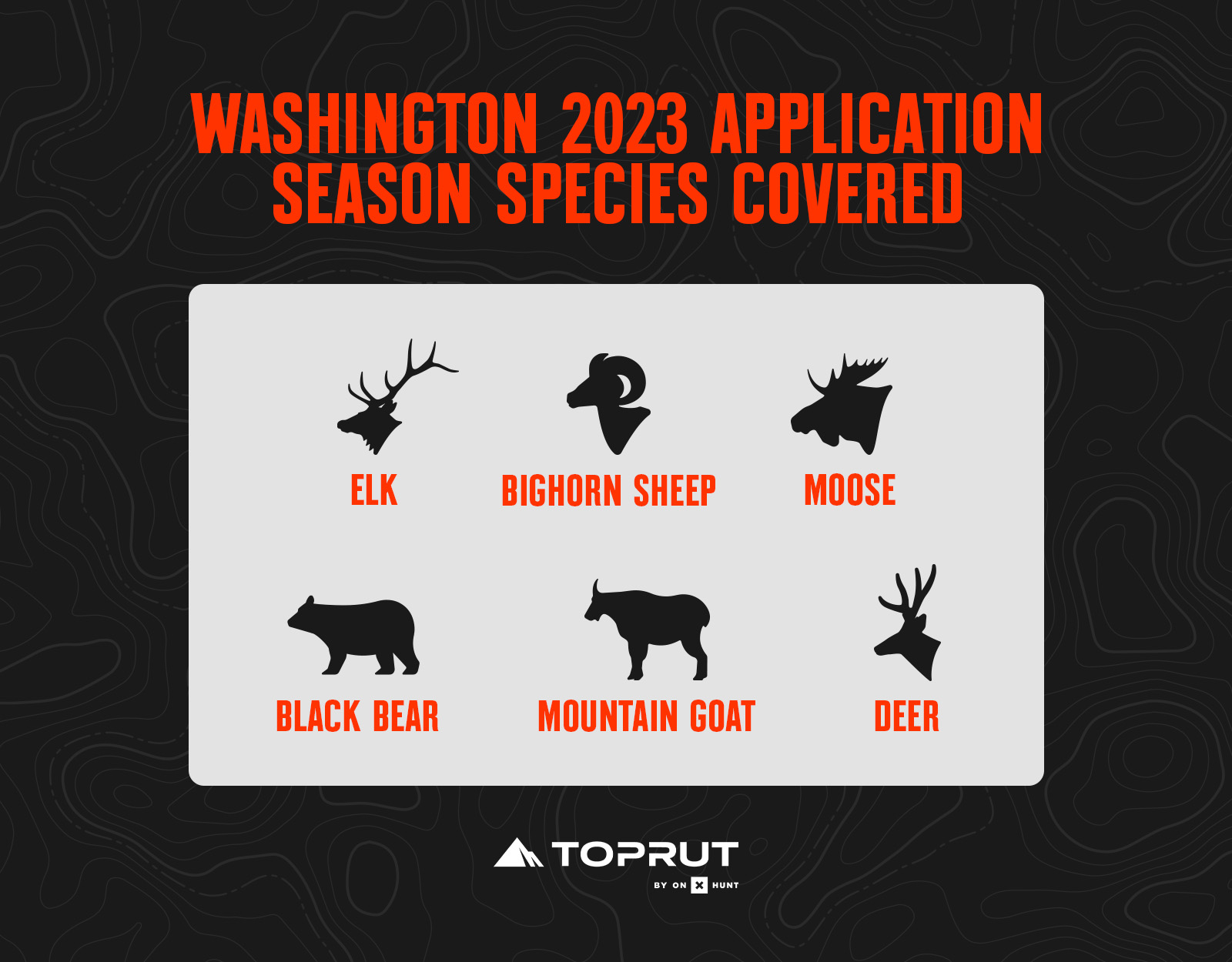 Washington hunting application season species 