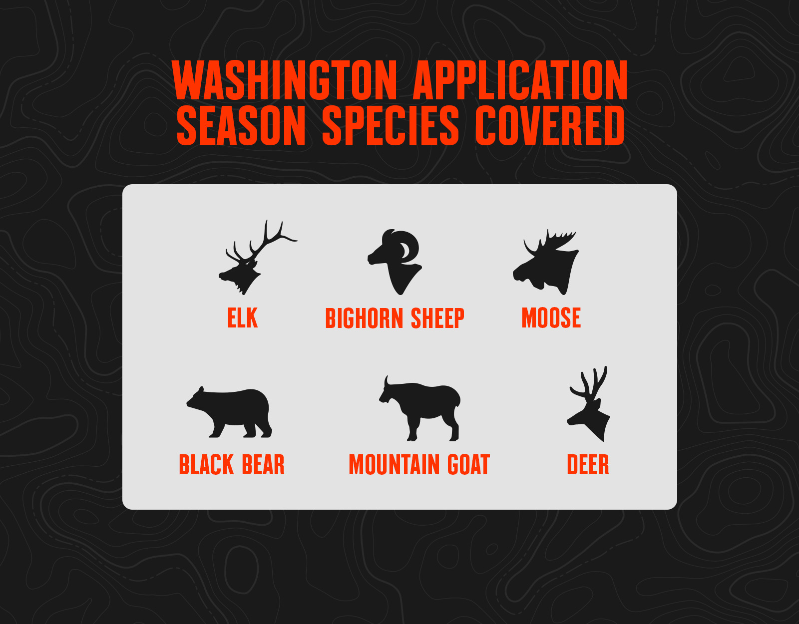 Washington application season species for 2024