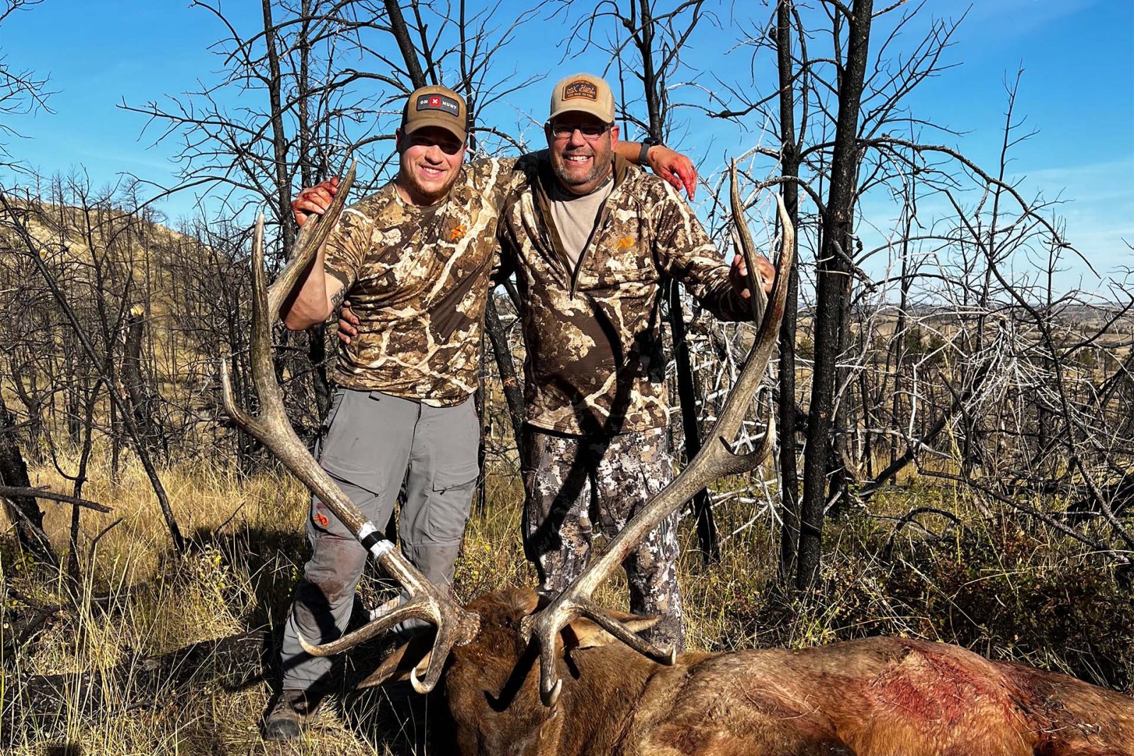Successful bull elk hunt for onX's Dylan Dowson.