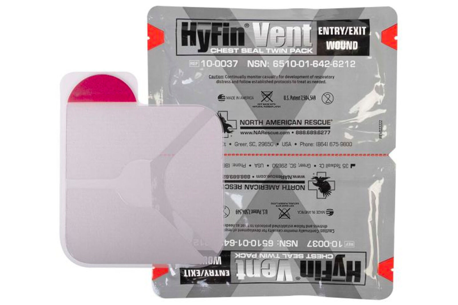 HyFin Vent chest seal in package