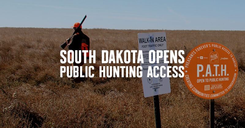 South Dakota Opens Public Hunting Access