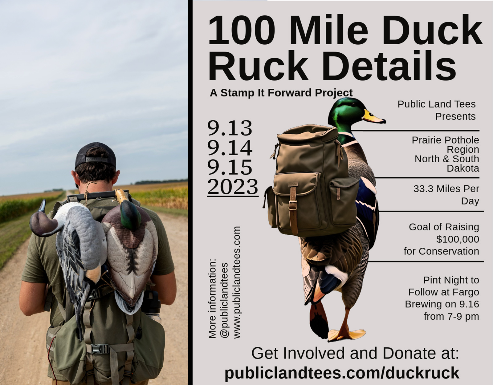 Duck ruck details.