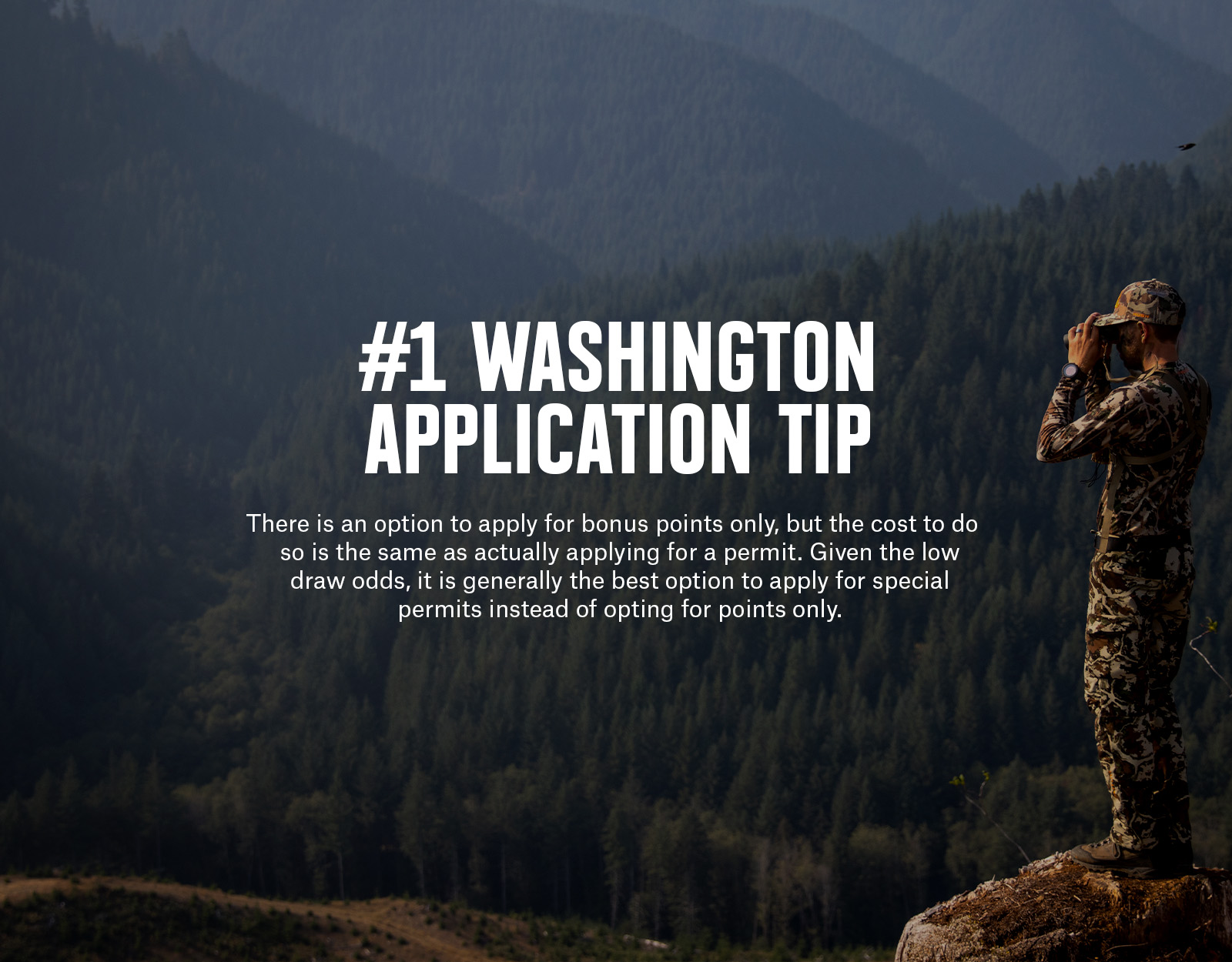 #1 Washington State hunting application tip. 