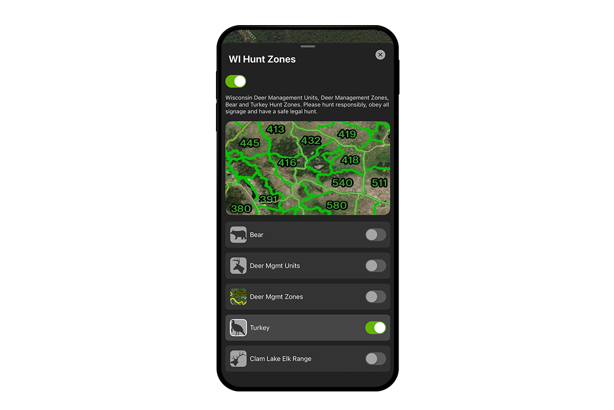 onx hunt turkey hunting zones in wisconsin 