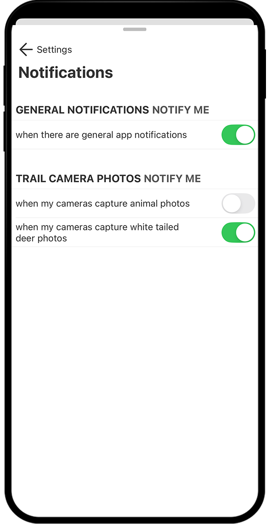 onX Hunt deer only notifications