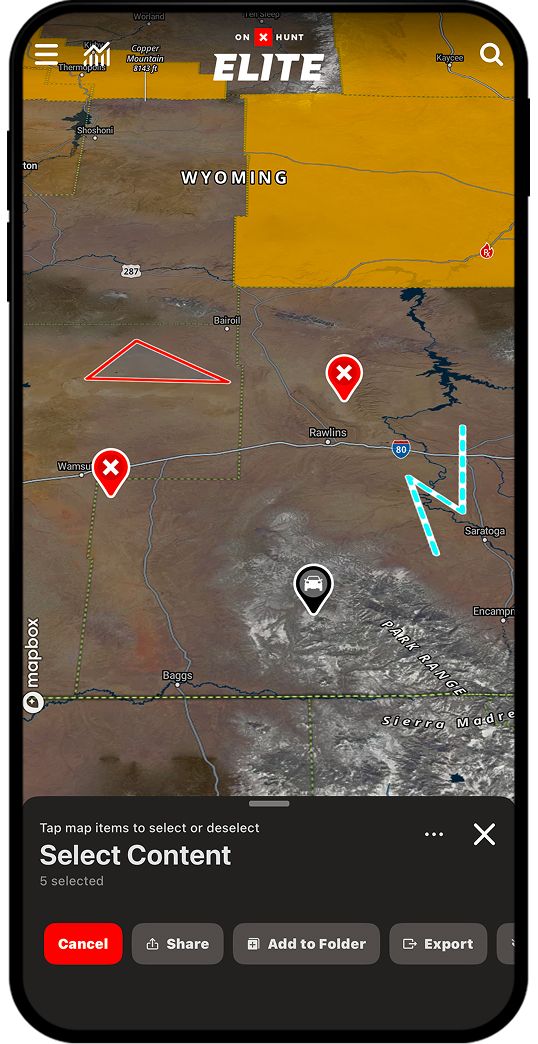 My Content multi-select demo.