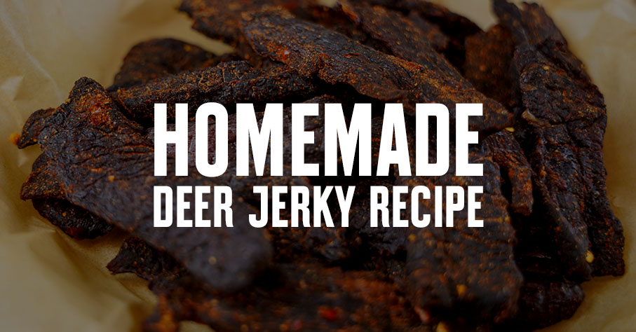 A pile of deer jerky with 