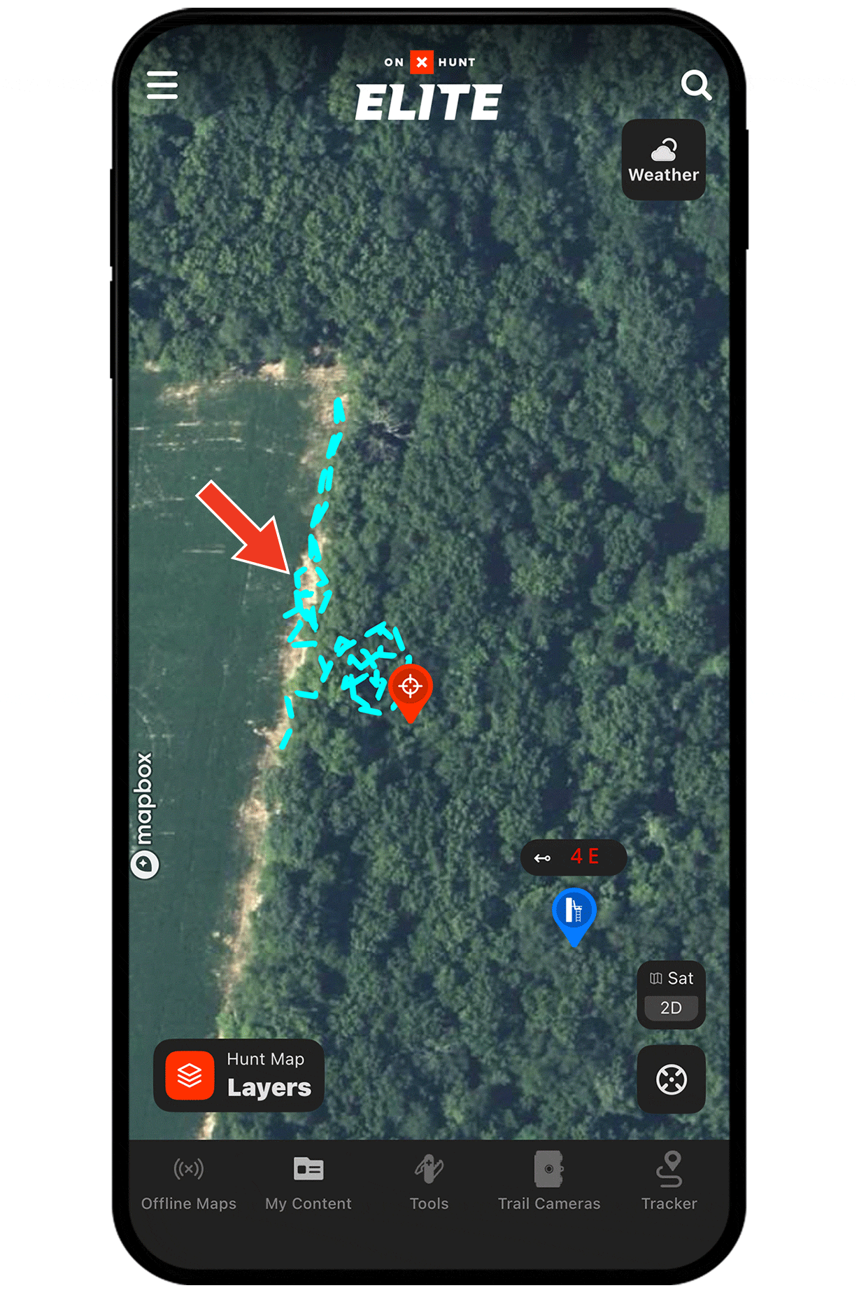 Gif showing Tracker functionality