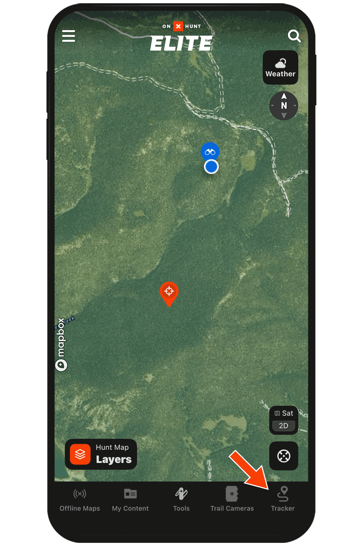 Gif demonstrating Tracker functionality.