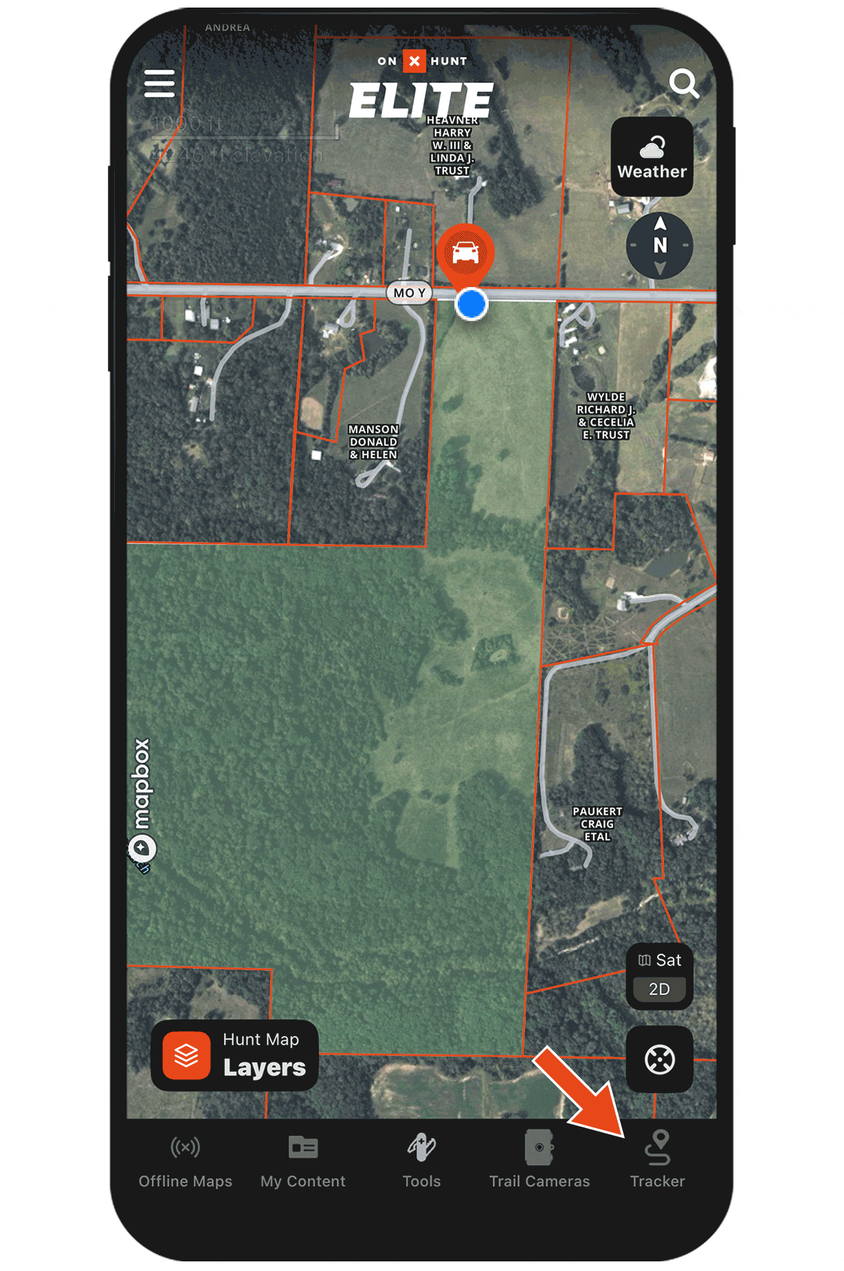 Gif demonstrating Tracker functionality.
