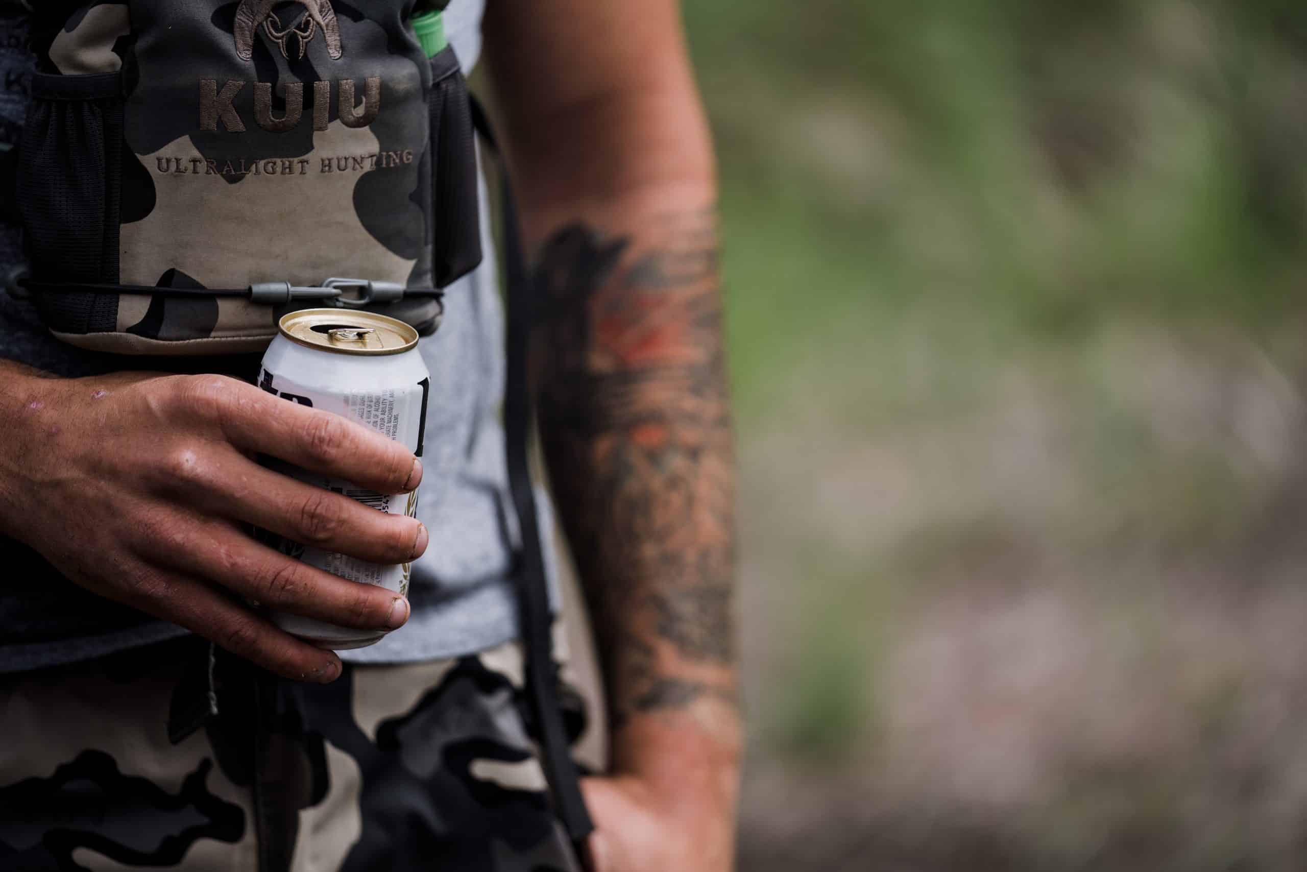 A Miller Lite can opened before the noon shed season start. A Miller Lite can opened before the noon shed season start.