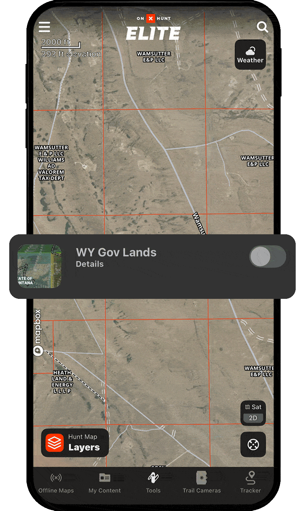 BLM land maps for hunting on the onX Hunt app