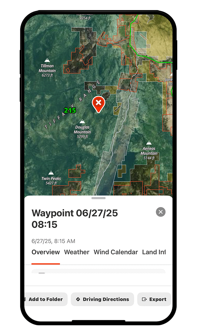 onX Hunt driving directions.