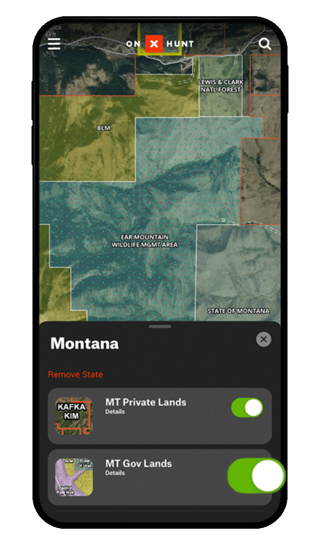 onX Hunt Map Layers