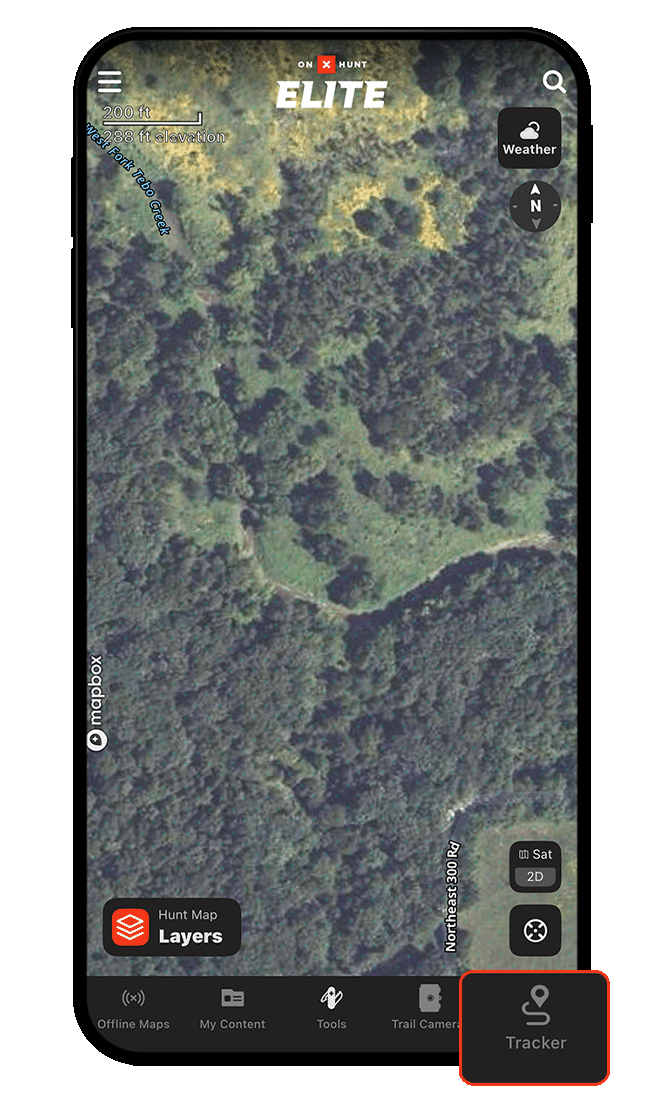 onX Hunt Tracker screenshot.