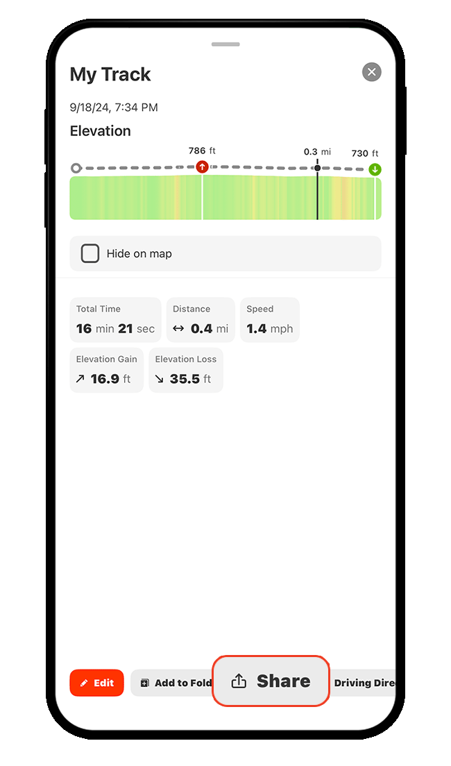 onX Hunt Tracker screenshot.