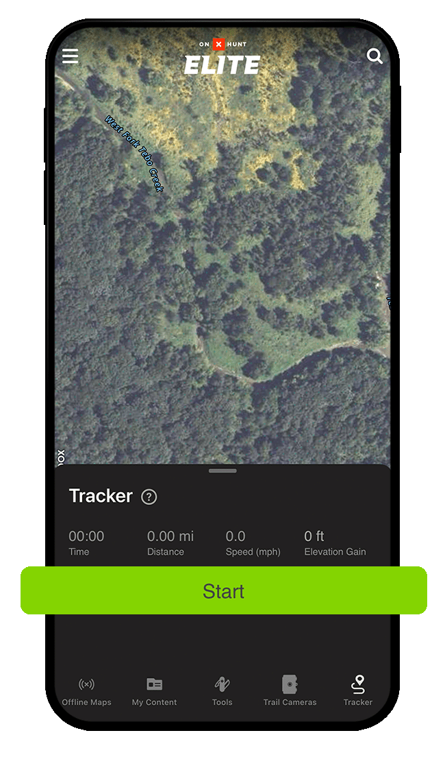onX Hunt Tracker screenshot.