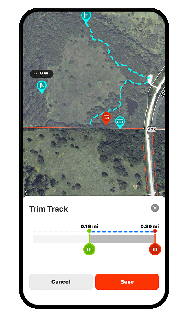 onX Hunt Tracker screenshot.