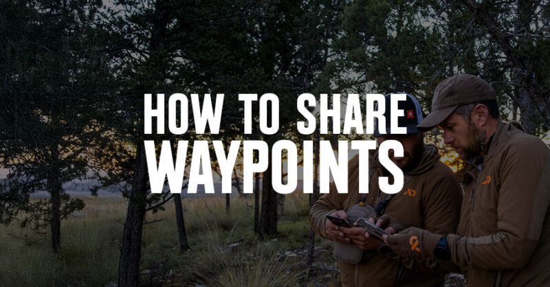 "How to share Waypoints" in white text.