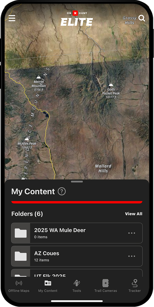 onX Hunt Collaborative Folders.