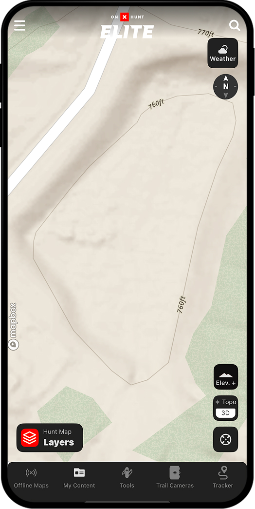 onX Hunt Lidar Maps.