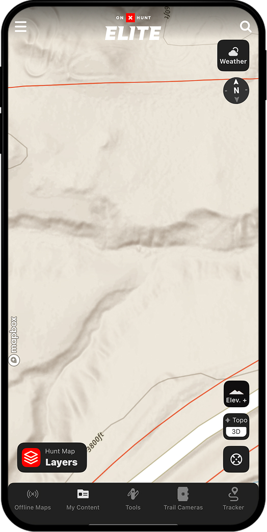 onX Hunt Lidar Maps.
