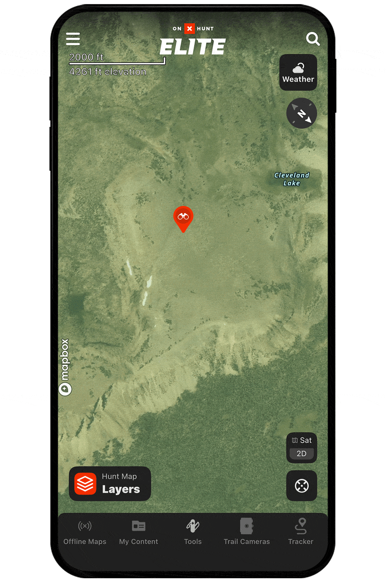 onX Hunt's 3D Maps functionality.