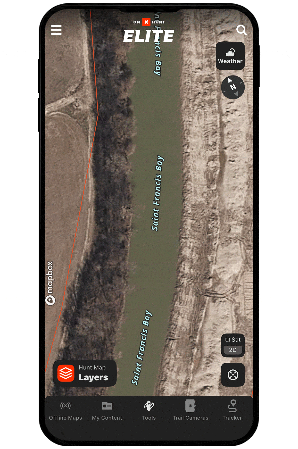 onX Hunt's 3D Maps functionality.