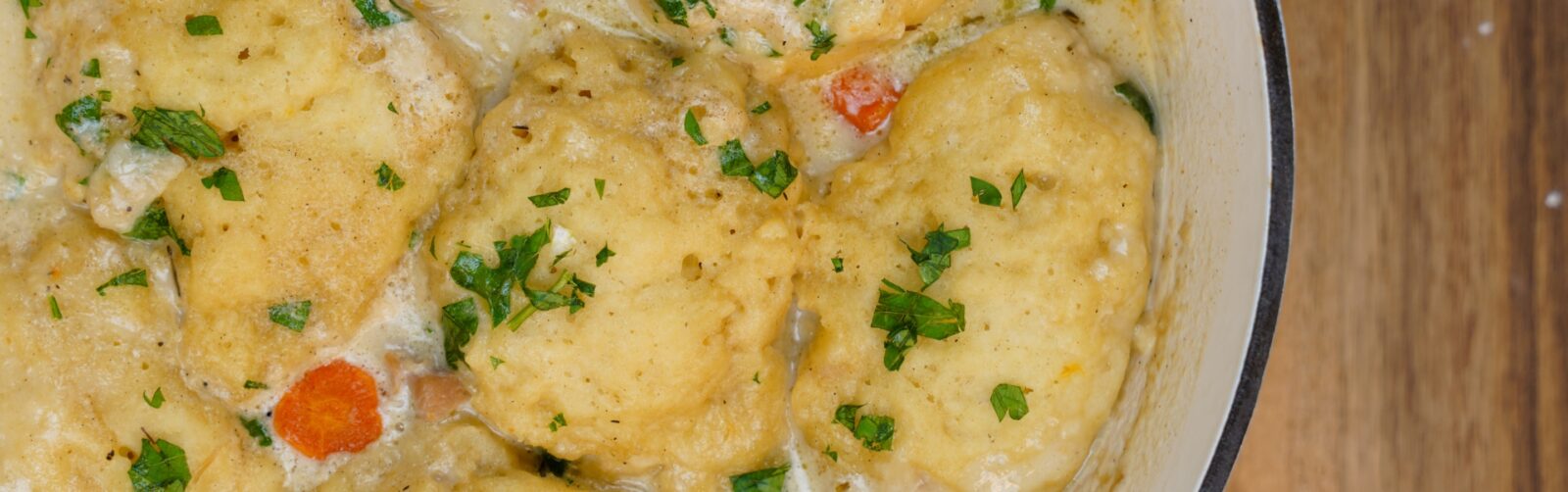 Rabbit and dumplings.