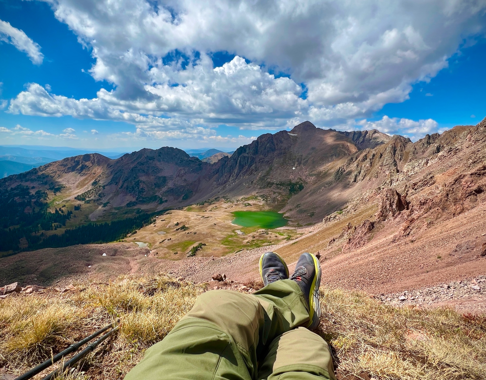 A mountainous landscape.