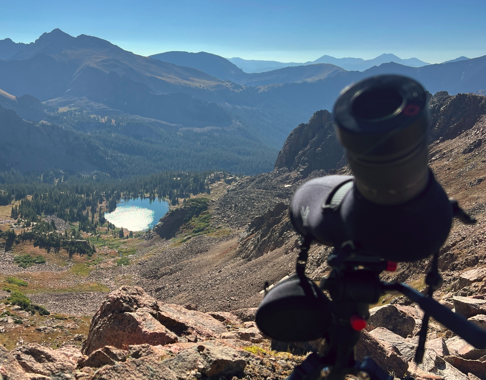 A mountainous landscape.