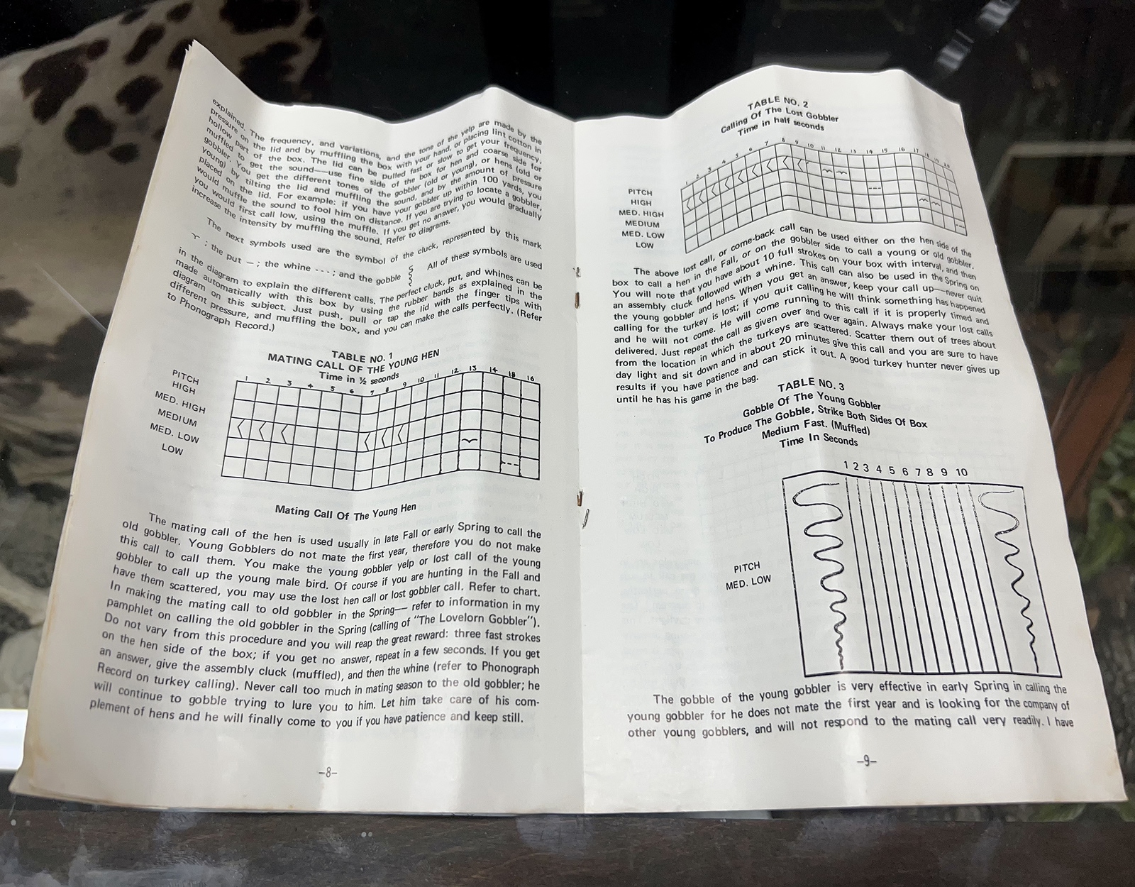 An antique M.L. Lynch calls document