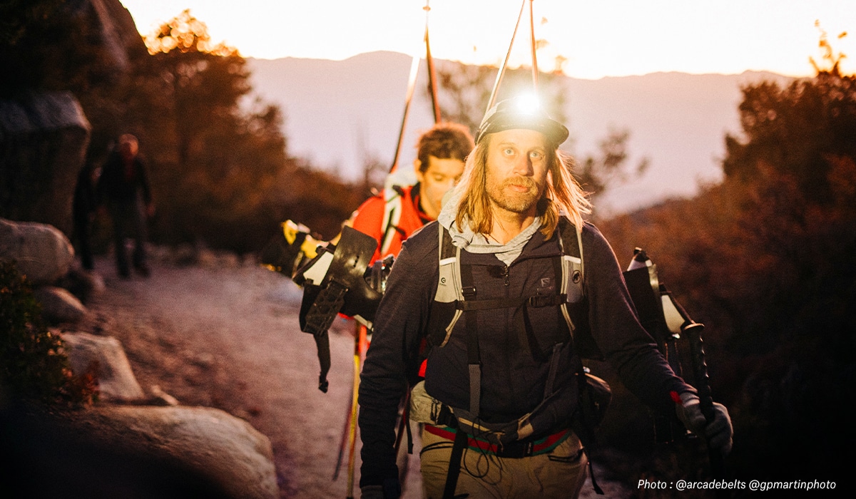 Cody townsend and Alex Honnold en route to Mt. Whitney