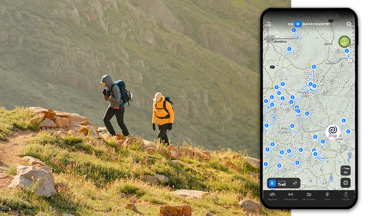 Leave No Trace Hot Spots displayed in App.