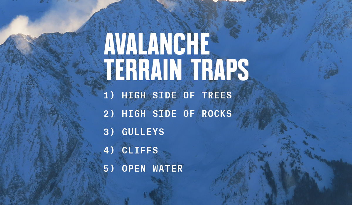 Avalanche terrain traps