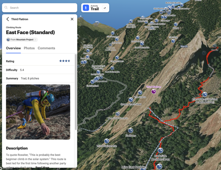 Mountain Project Content Now Available in onX Backcountry onX Backcountry