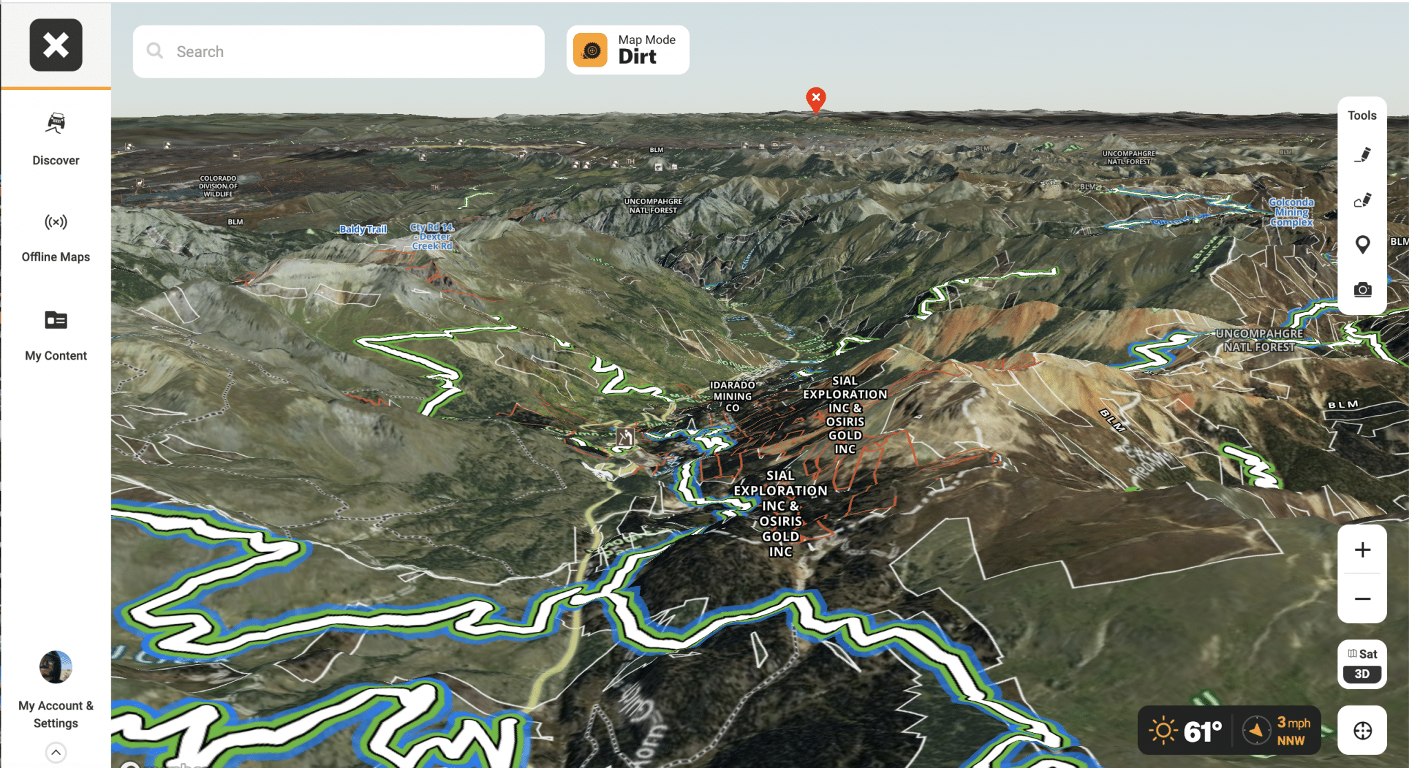 3D OffRoad Maps on Your Computer onX Offroad